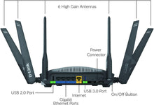 Load image into Gallery viewer, D-Link WiFi Router AC3000 Mesh Smart Internet Network Compatible with Alexa &amp; Google Assistant, MU-MIMO Tri Band Gigabit Gaming Mesh (DIR-3040-US) (Renewed)

