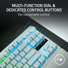 Load image into Gallery viewer, Razer - Huntsman V3 Pro TKL Wired Analog Optical Esports Keyboard with with Snap Tap Mode Rapid Trigger and Adjustable Actuation - White
