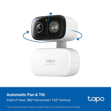 Load image into Gallery viewer, Tapo TP-Link Pan Tilt Security Camera for Baby Monitor, Dog Camera w/Motion Detection, 2-Way Audio Siren, Night Vision, Cloud &amp;SD Card Storage
