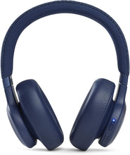 Load image into Gallery viewer, JBL Live 660NC - Wireless Over-Ear Noise Cancelling Headphones with Long Lasting Battery and Voice Assistant - Blue (Renewed)
