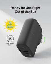 Load image into Gallery viewer, Belkin Hybrid Power Bank 5K + Wall Charger 25W - 2-in-1, Portable Battery w/USB-C Port &amp; USB-A Port - Travel Essential - Apple iPhone 17, Air, Pro, Pro Max, AirPods, Apple Watch - Black
