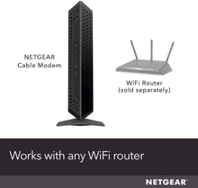 Load image into Gallery viewer, NETGEAR Cable Modem CM600 - Compatible with Cable Providers Including Xfinity by Comcast, Spectrum, Cox | for Cable Plans Up to 400 Mbps | DOCSIS 3.0 | 24x8
