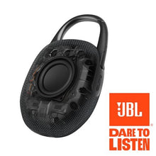 Load image into Gallery viewer, JBL Clip 5 - Ultra-PortaJBL Clip 5 - Ultra-Portable, Waterproof &amp; Dustproof Bluetooth Speaker, Big Pro Sound with Punchy bass, Integrated Carabiner, Up to 12 Hours of Play, (Black) (Renewed)
