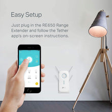 Load image into Gallery viewer, tp-link AC2600 Dual Band Wi-Fi Range Extender w/Gigabit Ethernet Port, Extends WiFi to Smart Home &amp; Alexa Devices, 4x4 MU-MIMO (RE650) (Renewed)
