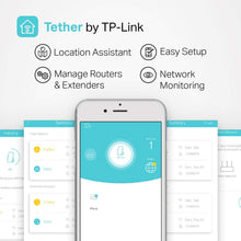 Load image into Gallery viewer, TP-Link AC750 WiFi Range Extender - Dual Band Cloud App Control Up to 750Mbps, One Button Setup Repeater, Internet Booster, Access Point Smart Home &amp; Alexa Devices (RE220) (Renewed)
