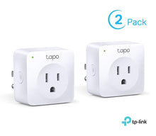 Load image into Gallery viewer, TP-Link Tapo Smart Plug Mini, Smart Home Wifi Outlet Works with Alexa Echo &amp; Google Home, No Hub Required, New Tapo APP Needed (P100 2-pack) (Renewed)
