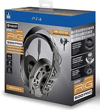 Load image into Gallery viewer, NACON RIG 500PRO Esports Edition Gaming Headset - Special Edition - Playstation 4 (PS4/PC) [Wired] - Titanium/Black

