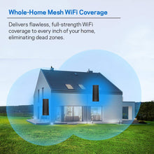 Load image into Gallery viewer, Linksys WHW0302B Velop Intelligent Mesh WiFi System: AC4400, Tri-Band Wi-Fi Router, Wireless Network for Full-Speed Home Coverage (Black, 2-Pack)
