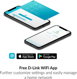 D-Link AC1750 Mesh Wi-Fi Range Extender - Cover up to 2000 sq.ft- Dual Band, MU-MIMO, Mesh, WPA3, Booster, Repeater, Access Point, Extend Wi-Fi in Your Home, Gigabit Port, Easy App Setup (DAP-1755-US)