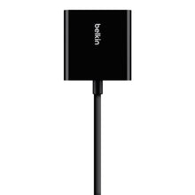 Load image into Gallery viewer, Belkin HDMI to VGA Adapter Kit, Compatible with Apple TV 4thGen and Other Generations, Amazon Fire TV, Google Chromecast, Chromebooks, Intel Compute Stick and Other HDMI devices (B2B137-BLK)

