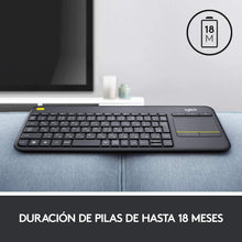 Load image into Gallery viewer, Logitech - Keyboard with Touchpad Logitech K400 Plus Black
