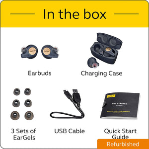 Jabra Elite Active 65t Alexa Enabled True Wireless Sports Earbuds with Charging Case – Copper Blue (Renewed)