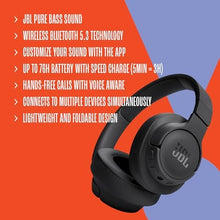 Load image into Gallery viewer, Jbl Tune 720 Bluetooth Headphone On Ear headphones
