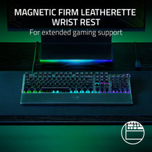 Load image into Gallery viewer, Razer Huntsman V3 Pro Gaming Keyboard: Analog Optical Switches w/Rapid Trigger &amp; Adjustable Actuation - Media Keys &amp; Dial - Doubleshot PBT Keycaps - Aluminum Top Plate - Wrist Rest (Renewed)
