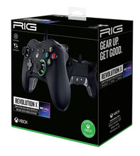Load image into Gallery viewer, RIG Nacon Revolution X Competition Grade Wired Controller for Xbox Series X|S, Xbox One, Windows 10, Windows 11 PCs with Hardware, Software Customization and 3D Surround Sound (Black) (Renewed)
