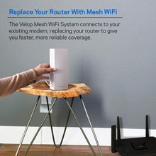 Load image into Gallery viewer, Linksys WHW0301 Velop Intelligent Mesh WiFi Router System: AC2200 Tri-Band, Network for Full-Speed Coverage, Computer Internet Wireless Routers Extender for Home (White, 3-Pack) (Renewed)

