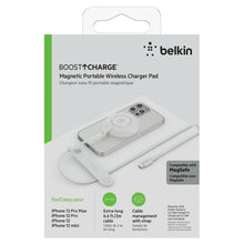 Load image into Gallery viewer, Belkin Magnetic Wireless Charger (Power Supply Not Included) Compatible with MagSafe with 2M (6ft) Extra-Long Cable Qi Charging Pad for iPhone 12,
