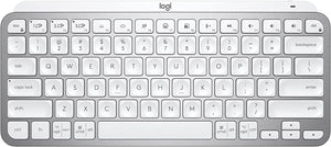 Logitech MX Keys Mini Minimalist Wireless Illuminated Keyboard, Compact, Bluetooth, Backlit, USB-C, Compatible with Apple macOS, iOS, Windows, Linux, Android, Metal Build - Pale Gray (Renewed)