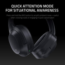 Load image into Gallery viewer, Razer Opus Active Noise Cancelling ANC Wireless Headphones: THX Audio Tuning - 25 Hr Battery - Bluetooth &amp; 3.5mm Jack Compatible - Auto Play/Auto Pause - Carrying Case Included - Classic Black
