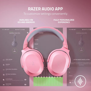 Razer Barracuda X Wireless Gaming & Mobile Headset (PC, Playstation, Switch, Android, iOS): 2022 Model - 2.4GHz Wireless + Bluetooth - Lightweight 250g - 40mm Drivers - Quartz Pink (Renewed)