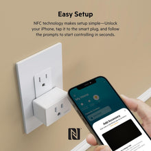 Load image into Gallery viewer, Wemo Smart Plug with Thread - Smart Outlet for Apple HomeKit - Smart Home Products, Smart Home Lighting, Smart Home Gadgets - Homekit Smart Plug - Tech Gifts - Works W/ Apple iPhone, Easy NFC Set Up
