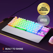 Load image into Gallery viewer, SteelSeries Apex 7 TKL Compact Mechanical Gaming Keyboard – OLED Smart Display – USB Passthrough and Media Controls – Linear and Quiet – RGB Backlit (Red Switch) - Ghost
