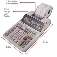 Load image into Gallery viewer, Sharp El1750V Plastic Solar Powered Printing calculator
