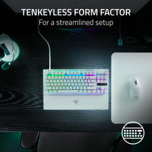 Load image into Gallery viewer, Razer - Huntsman V3 Pro TKL Wired Analog Optical Esports Keyboard with with Snap Tap Mode Rapid Trigger and Adjustable Actuation - White (Renewed)
