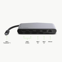 Load image into Gallery viewer, Belkin Thunderbolt 3 Dock Mini W/ Thunderbolt 3 Cable (Thunderbolt Dock for MacOS and Windows USB-C Laptops, Dual 4K @60Hz, 40Gbps Transfer Speeds), Thunderbolt Mini
