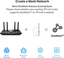 Load image into Gallery viewer, TP-Link AX3000 WiFi 6 Range Extender Internet Booster(RE700X), Dual Band, AP Mode w/Gigabit Port, OFDMA, Beamforming, APP Setup, OneMesh Compatible (Renewed)
