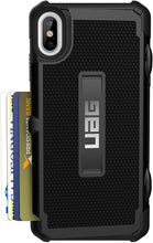 Load image into Gallery viewer, URBAN ARMOR GEAR UAG iPhone Xs Max [6.5" Screen] Trooper Feather-Light Rugged Card Case [Black] Military Drop Tested iPhone Case
