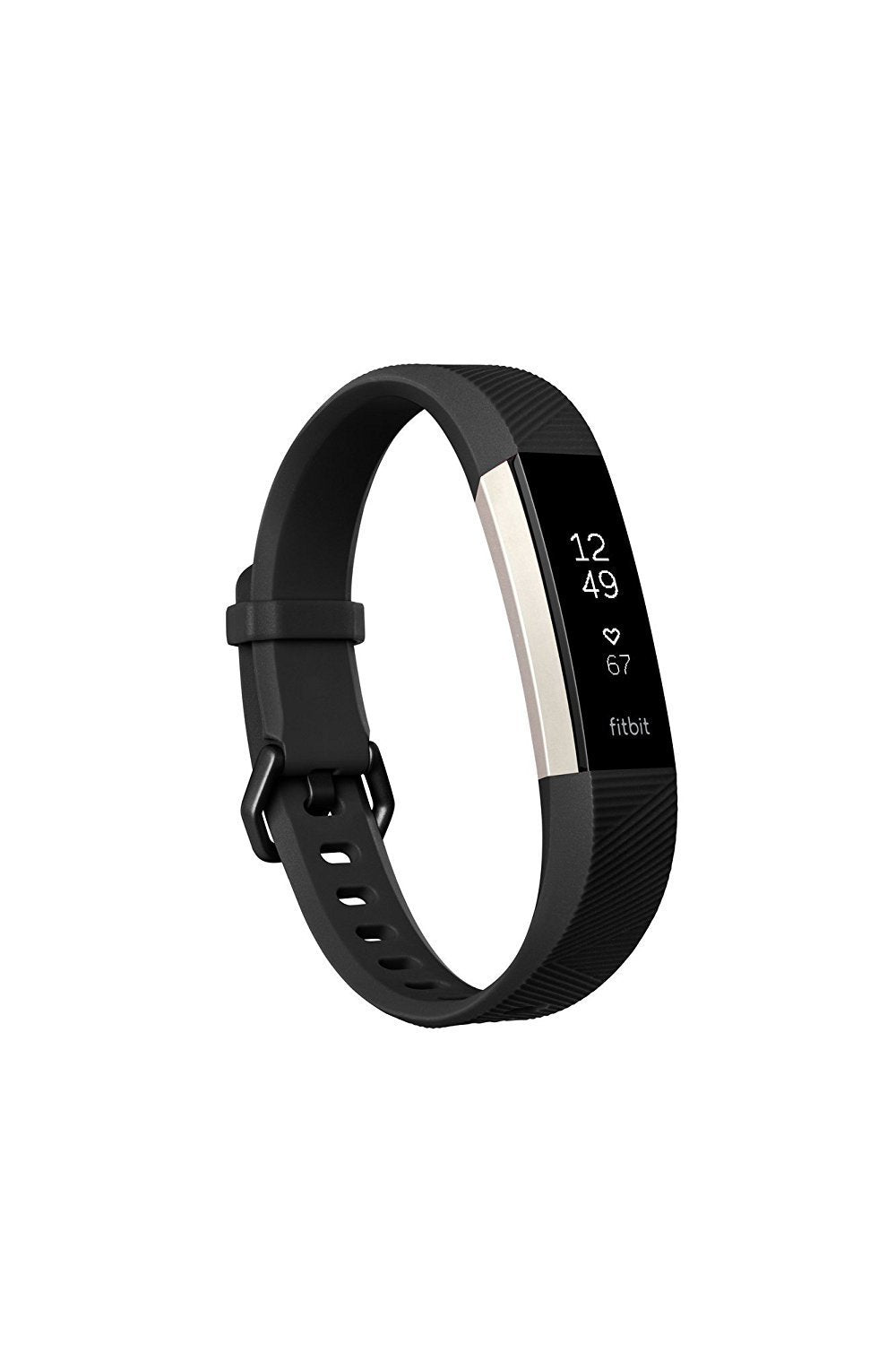 Fitbit Alta HR Activity Tracker, Large, Black FB408SBKL (Renewed)