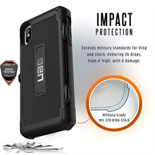 Load image into Gallery viewer, URBAN ARMOR GEAR UAG iPhone Xs Max [6.5" Screen] Trooper Feather-Light Rugged Card Case [Black] Military Drop Tested iPhone Case
