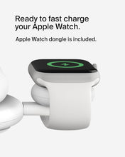 Load image into Gallery viewer, Belkin 3-in-1 MagSafe-Compatible Wireless Charging Pad with Qi2 15W - iPhone Charger - Fast Charging Wireless Charging Station for iPhone 17, 16, &amp; 15 Series, AirPods, Apple Watch, &amp; More - Black

