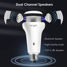 Load image into Gallery viewer, Sengled Solo JBL Speaker Light Bulb Dual Channel Dimmable LED Light App Controlled 45W Equivalent E26 Smart Timing Music Bulb, Compatible with Alexa via Bluetooth Connection
