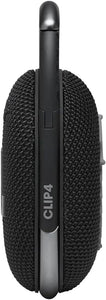 JBL Clip 4 - Portable Bluetooth speaker with a built-in battery, IP67 waterproof and dustproof, Compact size and great sound. - Black