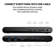 Load image into Gallery viewer, Belkin Thunderbolt 3 Dock Pro w/ Thunderbolt 3 Cable - USB-C Hub - USB-C Docking Station for MacOS &amp; Windows, Dual 4K @60Hz, 40Gbps Transfer Speed, 85W Upstream Charging, w/ Ethernet, SD &amp; Audio Ports
