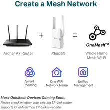 Load image into Gallery viewer, TP-Link AX1500 WiFi Extender Internet Booster,OneMesh Compatible(RE505X) (Renewed)
