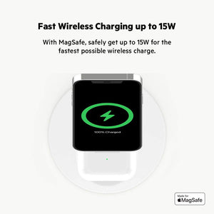 Belkin MagSafe 2-in-1 Wireless Charging Stand for Apple iPhone 13, 14, 15 & 16, & AirPods
