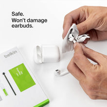 Load image into Gallery viewer, Belkin AirPods Cleaning Kit for One-Time Use – Fast, Easy, &amp; Safe AirPod Cleaner Set, Safely Removes 99% of Earwax &amp; Dirt, Restores Earbuds – Compatible with AirPods Gen 1, 2, &amp; 3
