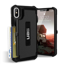 Load image into Gallery viewer, URBAN ARMOR GEAR UAG iPhone Xs Max [6.5" Screen] Trooper Feather-Light Rugged Card Case [Black] Military Drop Tested iPhone Case
