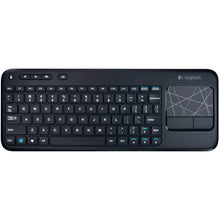 Load image into Gallery viewer, Logitech Wireless Touch K400r USB Compact Keyboard w/3.5in Touchpad - 920-003070 - Black(Renewed)
