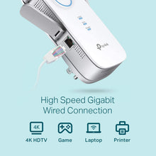 Load image into Gallery viewer, tp-link AC2600 Dual Band Wi-Fi Range Extender w/Gigabit Ethernet Port, Extends WiFi to Smart Home &amp; Alexa Devices, 4x4 MU-MIMO (RE650) (Renewed)
