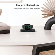 Load image into Gallery viewer, Belkin Apple Watch Charger - Fast Wireless Charging Pad - Travel Charger with Nightstand Mode W/USB-C Cable Included for Apple Watch (Compatible with All Models) - Black
