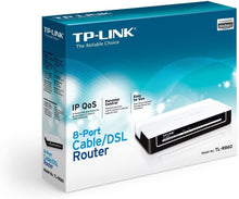 Load image into Gallery viewer, TP-LINK TL-R860 Advanced 8-Port Cable/DSL Router, 1 WAN Port, 8 LAN Ports(Certified Refurbished).
