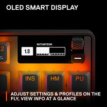 Load image into Gallery viewer, SteelSeries Apex Pro TKL HyperMagnetic Gaming Keyboard - World's Fastest Keyboard - Adjustable Actuation - Esports Tenkeyless - OLED Screen - RGB - PBT Keycaps - USB-C - 2023 Edition,Black
