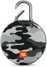 Load image into Gallery viewer, JBL Clip 3 Portable Waterproof Wireless Bluetooth Speaker - Black Camo (Renewed)
