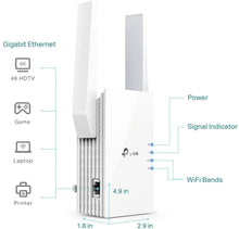 Load image into Gallery viewer, TP-Link AX1500 WiFi Extender Internet Booster,OneMesh Compatible(RE505X) (Renewed)
