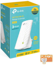 Load image into Gallery viewer, TP-Link Network RE200 AC750 WiFi Range Extender Dual Band 750Mbps with 802.11b/g/n Retail
