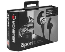 Load image into Gallery viewer, Monster iSport Strive in-ear headphones black
